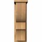 Ekena Millwork Ridgewood Smooth Corbel w/Backplate, Western Red Cedar, 7 1/2"W x 12"D x 24"H COR08X12X24RID01SWR - alternate 3